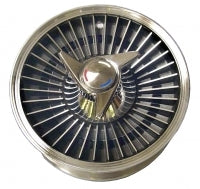 Wheel Set Knock Off Style (Direct Bolt On) Complete-63 66, Original 15" X 6"