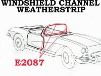 Weatherstrip Windshield Channel Usa-56-62