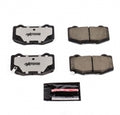 Brake Pad Set Z26 Performace Carbon Fiber Ceramic With Hardware Kit-15-18