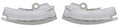 Molding Windshield Header Corner Import Driver Quality Pair-69-76