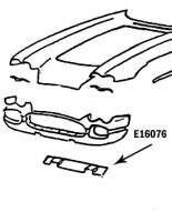 Panel / Baffle Front Lower Filler Press Molded White-58-62