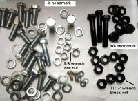 Bolt Kit Front Bumper Correct-63-67