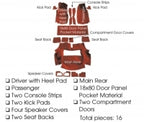 Carpet Set Complete Cut Pile With Pad-80