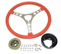 Wheel Steering-15 Inch Leather Wrapped Includes Hub-56-62