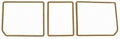 Frame Rear Compartment Door Bright Blue-3 Pieces-68-79E