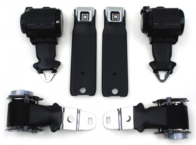 Seat Belt Assembly Oe Style Dual Retractors Gm Buckles With Gm Logo Colors Pr-72-73