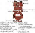 Carpet Set Cut Pile With Padding-3 Door Rear Compartment-78-79
