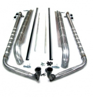 Exhaust System Side Stainless Steel-2.5 Inch Small Block-327-65-67