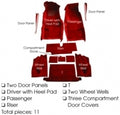 Carpet Set Complete Coupe-4 Speed Cut Pile With Pad-71-75