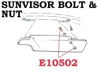 Bolt And Nut & Sunvisor Stainless Steel-4 Each-59-68