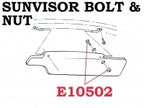 Bolt And Nut & Sunvisor Stainless Steel-4 Each-59-68