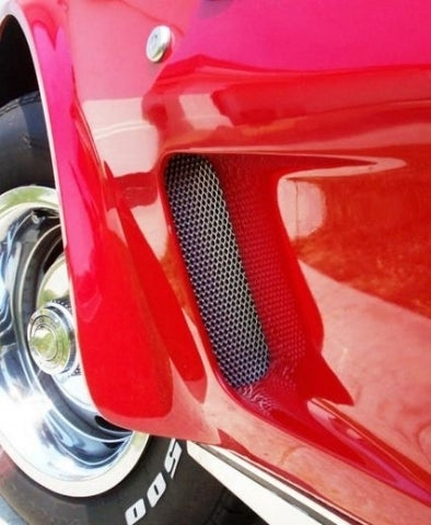 Grille Side Fender Bright Finish Pair-73-79