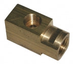 Block Brake Line Rear Left-65 With Pwr. & Std.Brakes 1/4 Inch Frt To Rear Line-66-82 All