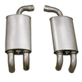 Muffler Aluminized Factory Style Oval Pair-84
