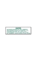 Decal Cooling System Warning-63E