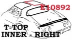 Weatherstrip T Top Inner Usa Right-68-69