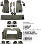 Carpet Set Cut Pile With Padding-81-82