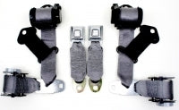 Seat Belt Assembly Economy Direct Fit Dual Retractor Starburst Buckle Colors Pr-74-77