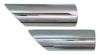 Exhaust Tips Angled End Polished Stainless Steel 2" I/D X9" Pair 63-82