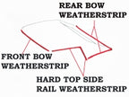 Weatherstrip Kit Hardtop Usa-4 Pieces-68-75