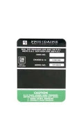 Decal Air Conditioning Compressor Frigidaire-68