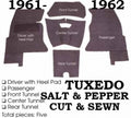 Carpet Set Complete Tuxedo (Salt And Pepper) Correct Replacement-61-62