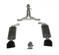 Exhaust System Aluminized Cat Back Magnaflow Mufflers Lt1 Tips-86-91