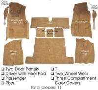 Carpet Set Complete Cut Pile With Pad-77
