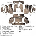 Carpet Set Complete Convertible Cut Pile Mass Back-90-93 16 Pieces
