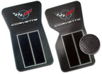 Mat Set Rubber And Carpet With C-5 Logo Black Pair-68-82