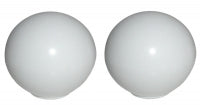 Knob Door Pull White Pair-53-62