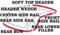 Weatherstrip Kit Soft Top Usa-12 Pieces-59-60