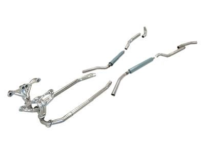 61-62 Exhaust System With Headers And Magnaflow Mufflers