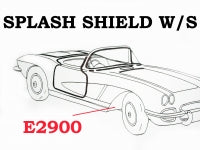 Weatherstrip Splash Shield Pair-53-62