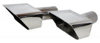 Exhaust Tips Polished Stainless Steel Usa Pair-73