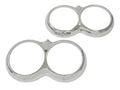 Headlight Bezel Surrounds. Chrome - Pair C1 58-60
