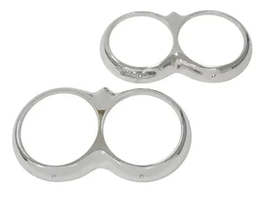Headlight Bezel Surrounds. Chrome - Pair C1 58-60