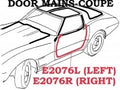 Weatherstrip Door Main Coupe Usa Left-78-82