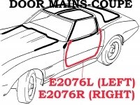 Weatherstrip Door Main Coupe Usa Right-78-82