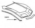 Bonding Strip Fender Front Upper Press Molded Black Right Hand-68-72