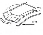 Bonding Strip Fender Front Upper Press Molded Black Left Hand-68-72