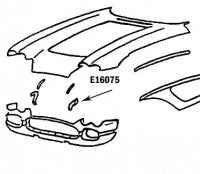 Bonding Strip Front Panel To Surround Inner Press Molded White Left Hand-58-62