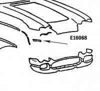 Bonding Strip Front Panel To Surround Press Molded White Right Hand-58-61