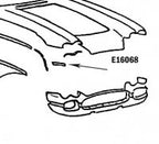 Bonding Strip Front Panel To Surround Press Molded White Right Hand-58-61