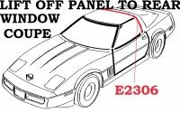 Weatherstrip Lift Off Panel To Rear Window Coupe Usa Each-84-96