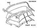 Molding Rear Window Lower Coupe Used-64-67
