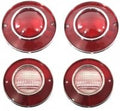 Lens Assembly Tail Lamp And Backup Lamp Usa-4 Pieces-75-79