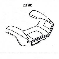 Front Clip, Front End Center Of Wheel Well Forward Hand Layup-70-72