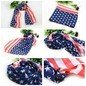 Summer Women Cover Ups Unisex Usa Stars Stripes American Flag Shawl Wrap Pashmina Fashion Elegant All Match Ultra Long Chiffon Scarf
