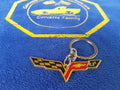 3D Car Keychain Key Chain Metal Keychain Key Ring For Corvette Cruze Malibu Metal Emblem Badge Key Holder Keyrings